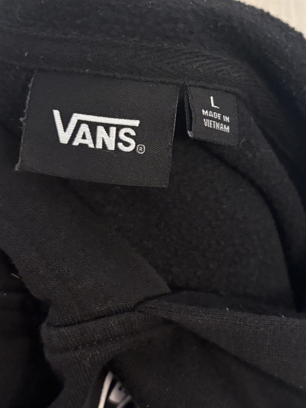 Vans Men’s Off The Wall Original Since 1966 Pullover Hoodie Black Size L - Picture 4 of 7